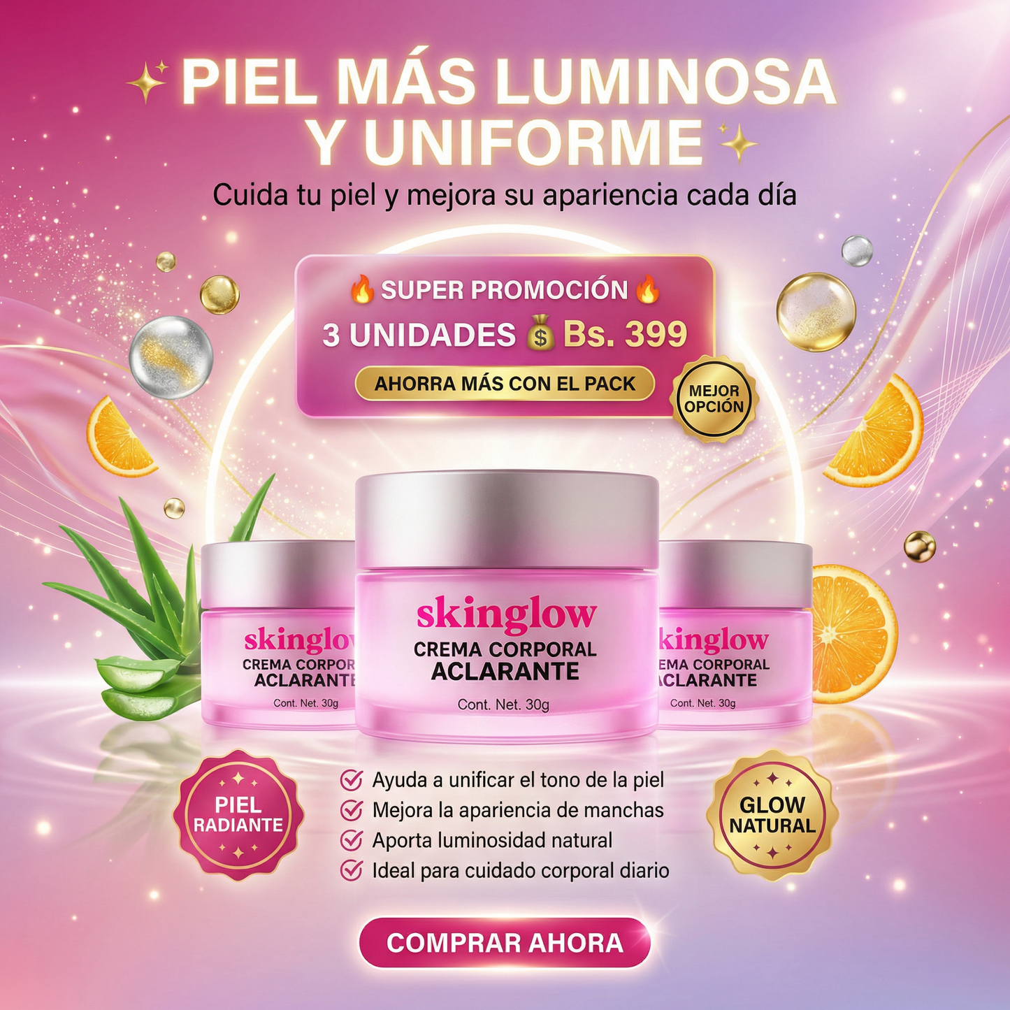 SKINGLOW - CREMA ACLARANTE