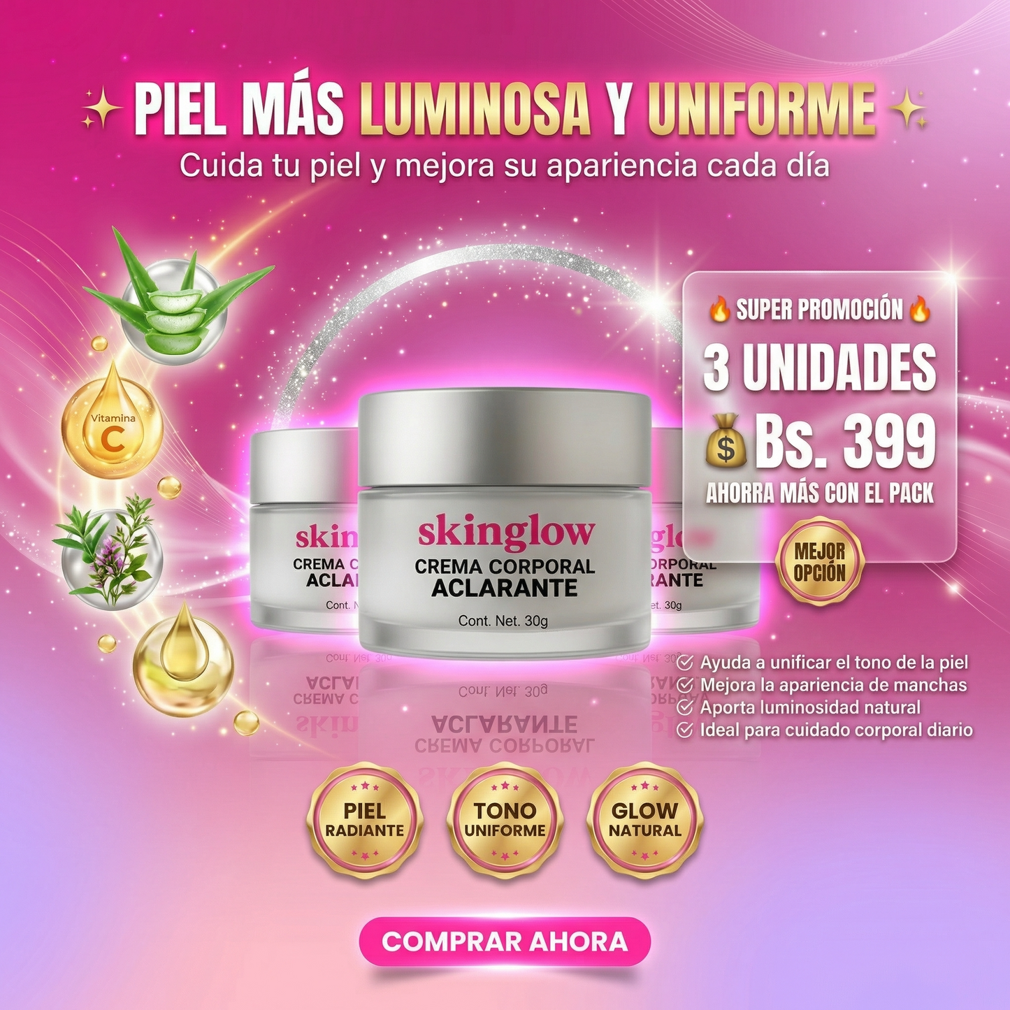 SKINGLOW - CREMA ACLARANTE